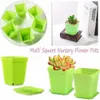 Autres fournitures de jardin 10PC Coloré Multi Carré Pépinière Pot De Fleur En Plastique Pépinière Pot Graines De Plantes Boîte De Pépinière Transplantation Plateau De Fleurs Pour La Maison Jardin G230519