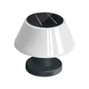 Lampe de table solaire à LED en forme de champignon extérieur étanche à l'eau dimmable à l'extérieur de la lampe de bureau de patio, lampe de bureau solaire sans fil de chevet pour café de jardin intérieur