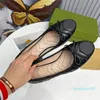 Designer Women Ballet Flat Heel Shoe Vintage Fashion Bow Sandalo Dance fashion versatile taglia 34-40