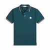 Moncleir Shirt Männer Designer Herren Grundlegende Business Polos T-Shirt Fashion Frankreich Marken Herren T-Shirts gestickt Armbetten Buchstaben Polo Shirt 490