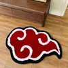 Tapis Japonais Anime Rouge Nuage Paillasson Tapis Antidérapant Cuisine Chambre À La Main Tufté Tapis Tapis Salon Tapis D'entrée Décor À La Maison T230519