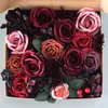 Dekorativa blommor Bröllopsförfining Simulering Rose Flower Box Gift Decorations Birthday Festival Party Scene Layout Produkt