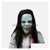 Feestmaskers sadako masker Halloween Devil Cosplay Cosplay kostuum Scary Terror Vendetta Plover Zombie Bride Drop Delivery Home Garden Festive S Dhoyz