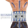 Bantningsbälte Uppblåsbar spinal lufttraktion baksida fysio dekompression midja stag uppvärmd massage lumbal stöd lägre smärtlindring 230518