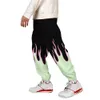 Broek 2023 Nieuwe 3D Print Rode en gele vlam Joggingbroek Dames/Mannen Fitness Joggers Lente High Street Anime Broek Mode Pantst