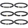 Bracelet 26 Lettres Nom Bracelet Pour Femmes Hommes Couple Amour Amitié Chanceux Bricolage 6Mm Bracelets De Perles De Verre Drop Delivery Bijoux Dhgarden Dhj5Q