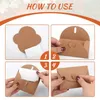 Geschenkwikkeling 40 stcs met 40 kaarten Verjaardag Vintage Uitnodiging Begroet bruin papier ENVELOPE Wedding Party Diy Heart Closure Thank-You Note