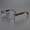 Lunettes de soleil Cadres 2023 Mode Vintage Sphère Myopie Optique Lunettes Couleur Correspondance Épais Solide Acétate Classique Carré Design Original