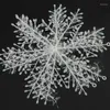 Christmas Decorations 6cm 11cm 15cm 18cm 23cm 30cm Snow Flakes White Snowflake Ornaments Tree Decortion Festival Party Home Decor