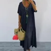 Taglie forti Abiti Soft Chic Big Hem Beach Maxi Dress Taglia Lady Summer Caviglia Abbigliamento donna 230519