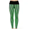 Active Pants 2023 Stripe Printed Fitness Yoga Running Slim Leggings Sport Gym Collant da donna Pantaloni traspiranti ad asciugatura rapida