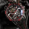 Super niesamowite zegarki na nadgarstki dla mężczyzny nowe automatyczne męskie Roges King Hollow Out Wodoodporne duże rozderzowe modne trendy projektant luksusowy styl 8p