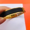 H Clic couple bracelet pour homme designer Bracelet en émail taille 16 17 19 CM H Bracelet couple plaqué or 5A T0P plus haut compteur bijoux cadeau exquis 042B