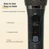 Mikrofoner UHF Fast frekvens Trådlös mikrofonhandhållen Dynamisk Karaoke Party Stage Performance Singing Mic för PA System 230518