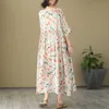 2023 NIEUWE ZOMER ZWIJSTHEID JURK VROUW VROUW LEECHTE BLOEMEN PRINT Loose Versie Kleppen Zwangere vrouwen Kleding R230519