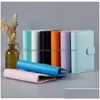 Notepads A6 Empty Notebook Binder Notepad Loose Leaf Notebooks Er Without Paper Pu Faux Leather File Ers Drop Delivery Office School Dhmgq