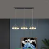 Lampade a sospensione Lampadari per sala da pranzo Cucina moderna leggera Lampada da tavolo creativa con decorazione a barra a led Apparecchio nordico