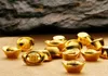 Collares con cuentas 24K Oro puro Yuan Bao Amarillo sólido AG999 1g 5g 230519