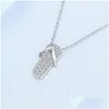 Pendentif Colliers Z Versaille Femmes Tongs Cadeau Minimaliste Pour Fille Hip Hop Bijoux Drop Delivery Pendentifs Dhlxw