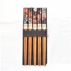 Chopsticks 5 Pairs Natural Bamboo Japanese Style Reusable Chop Sticks Family Pointy Personality Drop Delivery Home Garden Kitchen Di Dhayh