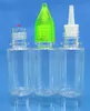 Kristal kapaklı renkli plastik damlalık şişeleri 10ml pet plastik plastik iğne şişesi E suyu sıvısı için