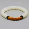 Strang natürliche weiße Bodhi-Samen Kokosnussschale Olivennuss tibetischer Buddhismus Mala Perlen Armband Frauen Gebet Yoga Meditation Männer Schmuck