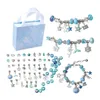 Chain Unicorn Colorful Crystal Diy Creative Handmade Children's Jewelry Bracelet Set With Gift Bag 230518