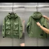 Trench da uomo Bomber da uomo Cappotto con cappuccio a maniche lunghe Tattico militare Autunno Inverno Cerniera esterna Tasche impermeabili