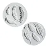 Cake Tools Feather Sugar Buttons Silicone Mold Fondant Decorating Chocolate Gumpaste K136 230518