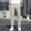 رجال الرجال الرجال عرضة سراويل كلاسيكية قابلة للتنفس قابلة للتنفس لفصل ربيع الخريف streetwear khaki pant ذكر عالية الجودة 230519