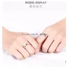 Cluster Rings New Arrival Couple Sier Hold Your Hand Lovers Open Band for Friend Jewelry Gift Drop Delivery Ring Dhgarden Dh9i4