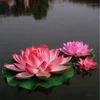 Dekorativa blommor diameter på 17 cm simulering Artificiell sidenblomma flytande vattenpool lotus för evenemang hem bröllop dekoration leveranser
