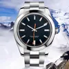 Relojes mecánicos para hombres Marca de moda Reloj de oro Acero inoxidable Zafiro azul Tendencia luminosa Hebilla plegable impermeable Reloj de movimiento automático Relojes de pulsera