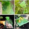 Andra trädgårdsförsörjningar 100st fruktskyddsväskor Garden Grapes Mesh Bag Agricultural Orchard Anti-Bird Netting Cover Vegetabiliska Strawberry Grow Bags G230519