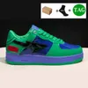 2023 Bapestas Chaussures avec box Mens Platform Sneakers Sta Low Nigo Designer Bathing Apes Shark Noir blanc gris rose rose vert ABC COMO CAMO BLUE MEN FEMMES TRAINS GAI