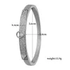 Bangle Circle Mouth Square Shield Bracelet Micro Inlaid Stone Jewelry Wholesale Women's Personality Bracelets Charm Bangles Crystal