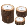 Fioriere Vasi Ceppo Portacandele Pilastro Di Legno Albero Rustico San Valentino Decorazione Domestica Vaso Di Fiori 3 Pz / Lotto Goccia D Dhhsu