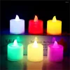 Nocne światła LED Flimeless Candle 12/24pcs Candles Lampa Bateria zasilana herbata wielokrotnego użytku do wystroju przyjęcia weselnego