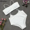 Menas de banho feminina de natação para mulheres Maillot de Bain Femme 2023 Deux Piece High Cídhar Biquini Tankini Swimsuits