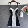 Sexy Pyjamas Lace Nightgown Women Backless Sleepwear Satin Nighty Gown V-Neck Nightwear Homewear Sexy Summer Nightdress Lingerie 230519