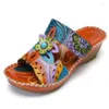 Slippers 2023 Summer Wedges Sandals Platform Shoes Fashion Unique Open Toe Women Soft Comfortable Walking For