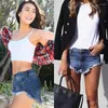 Damen-Shorts, hohe Taille, gerade Denim-Jeans, Quaste, Damen, sexy, lässig, kurze Hose, weiblich, Sommer-Outfits, Mode, Streetwear, 2023, XXS