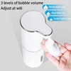 Liquid Soap Dispenser Automatic Foam Dispensers Bathroom Smart Washing Hand Machine With USB Charging White High Quality ABS Material 230518