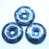 Charms 5pcs Nature China Labradorite Stone Dount Shape Round Size 30mm Black Good Selling Diy Jewelry Findings