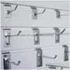 Hooks Rails Slotted Hook Goods Shees Shop Store Slatwall Single 4 Size Supermarket Display Fitting Prong Hanger Drop Delivery Home Dhuft