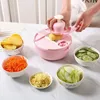 Fruit Vegetable Tools Kitchen Multifunctional Salad Utensils Chopper Carrot Potato Manual Shredder Cooking 230518