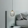 Pendant Lamps Minimalist Modern Vintage Design Grey LED Glass Hanging Light For Bedroom Dining Living Room Restaurant Hall Home Decor