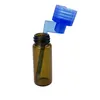 51mm resestorlek glasflaskpiller fodral snus Snorter Dispenser Glass Vial Pill Case Container Box med sked flera färg