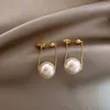 Charme élégant métal incrusté de perles boucles d'oreilles pour femme mode bijoux boucle d'oreille 2022 nouveau luxe fête de mariage fille insolite boucles d'oreilles AA230518