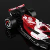 Diecast Model Bbrago 1 43 Alfa Romeo Racing Team C42＃24 Guanyu Zhou＃77 Valtteri Bottas Car Car Toy Collection 230518